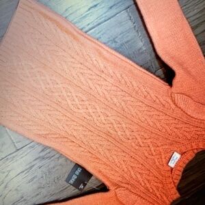 Girls long sleeve fall winter knit floral print blouse